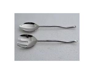 Grossiste Saladier en métal en acier inoxydable avec poignée en argent pour la vaisselle de mariage Outils de cuisine pour la salade - Product Image 3