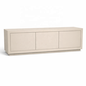 Mueble para TV de Madera Maciza Mimosa con Acabado Arena |   Mueble Multimedia Moderno y Minimalista para Sala de Estar |   Embalaje para Envío Incluido - Product Image 3