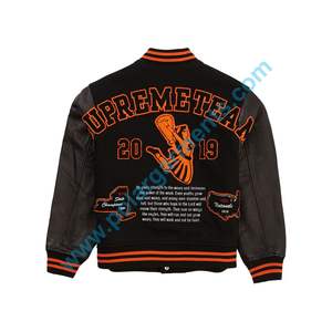 Vente en gros Chenille Patch Varsity Jacket Letterman personnalisé avec logo de l'école OEM Commande en gros pour les équipes et les marques Varsity de haute qualité - Product Image 2