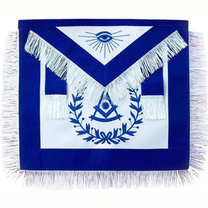 Tabliers à franges tressées bleu maçonnique Regalia - Product Image 4