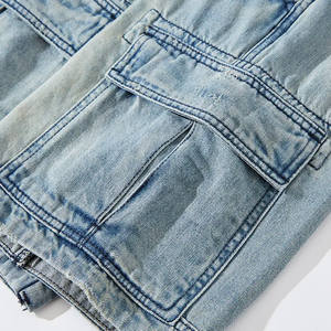 Pantalones cortos de bolsillo de carga informales de lona sólida de algodón 100% de alta calidad tela suave transpirable logotipo personalizado tarifa al por mayor disponible - Product Image 3