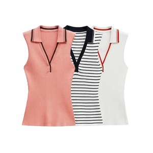 T-shirt de sport pour femme sans manches de qualité supérieure, en mélange polyester/coton, avec doublure en tissu, broderie personnalisée et impression - Product Image 5