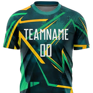Maillot de football personnalisé 100% en polyester pour hommes et femmes, tissu doux et léger confortable, sublimation complète - Product Image 4
