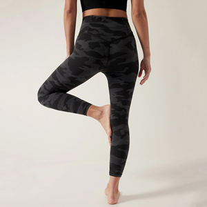2023 superventas cintura media sólido sin costuras mujeres Leggings de alta calidad Fitness Yoga pantalones transpirable antibacteriano Spandex - Product Image 3
