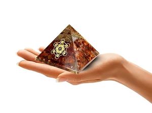 Handmade chữa bệnh Carnelian orgone kim tự tháp thiêng liêng metatron hình học cho sức sống năng lượng chữa bệnh & Chakra cân bằng công cụ - Product Image 5