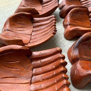<b>Large</b> Wood Carved Praying Hand Shape <b>Bowl</b> - Product Image 6