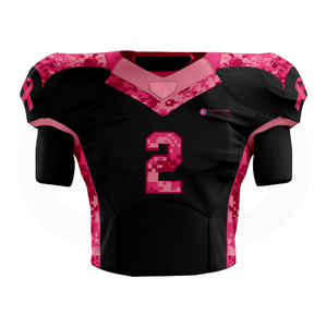 Sensibilisation au cancer 14 panneaux uniformes de football maillots de bol avant-gardistes couleurs personnalisables conceptions imprimées respirant - Product Image 4