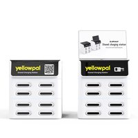 Kiosco Apilable de 8 Ranuras para Baterías Compartidas de Li-Polímero con Pantalla Publicitaria, Pago POS y Carga Rápida de 45W