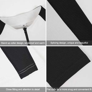 2024 Otoño Invierno personalizado hombres gimnasio ropa deportiva chaqueta de secado rápido empalme cremallera cortavientos Material impermeable estampado - Product Image 4