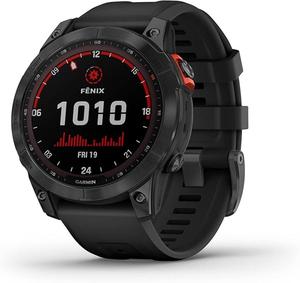 สมาร์ทวอทช์ Garmin fenix 7 Solar คุณภาพสูงสุด พร้อมฟังก์ชันการชาร์จพลังงานแสงอาทิตย์ - Product Image 1