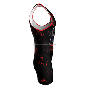 Singlet de lutte sublimé Singlet de lutte durable Singlets uniformes de lutte pour hommes - Product Image 3