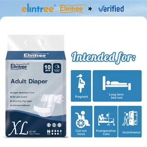 Elintree Vente en gros à prix réduit en vrac Couches jetables pour adultes unisexe ultra épaisses imprimées avec <span class=keywords><strong>protection</strong></span> anti-fuites SAP Japon Tailles M-L-XL-XXL - Product Image 4
