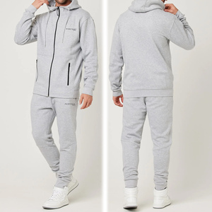 ชุดเซ็ตเสื้อสเวตเชิ้ตและกางเกงขายาวผู้ชายสำหรับฤดูหนาว PERFECT INDUSTRY ผลิตจากผ้าฝ้ายฟลีซ 100% ระบายอากาศได้ดี สไตล์ลำลอง ชุดแทรคสูท 2 ชิ้น พร้อมโลโก้สั่งทำด้านหน้า - Product Image 6