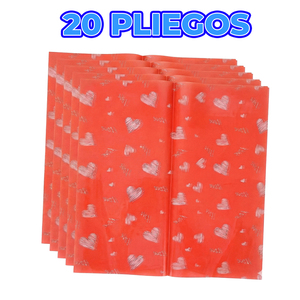 Confezione di 20 Fogli di Carta Laminata Trasparente con Stampa per Lavori di Carta - Product Image 2