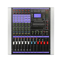 Console de mixage audio numérique professionnelle 12 canaux pour DJ, studio, scène, réunions et événements en direct