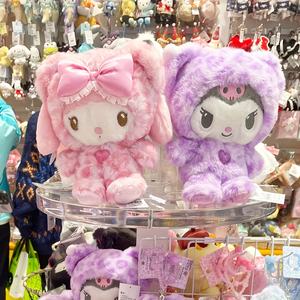 紫色豹纹库米斯填充动物ODM可定制女孩库马雕像毛绒PP棉填充被子 - Product Image 5