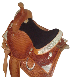 Arbre en bois fait à la main en cuir synthétique durable avec logo personnalisé conception usinée équitation de type anglais selle western - Product Image 2