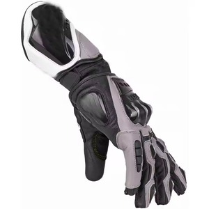 Guantes de moto de dedo completo antiimpacto para hombre Guantes tácticos de cuero de calidad para deportes al aire libre Logotipo personalizable - Product Image 2