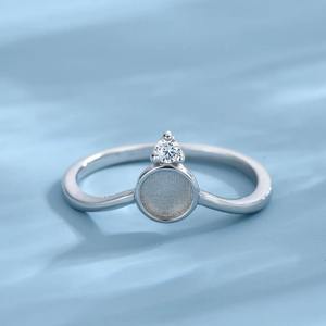 925เงินสเตอร์ลิงทรงกลม8มม. สำหรับสตรีเครื่องประดับสำหรับน้ำนมแม่ทรงกลมแบบทำมือเครื่องประดับเพทายรูปเถ้าที่ระลึกสำหรับผู้หญิง - Product Image 2