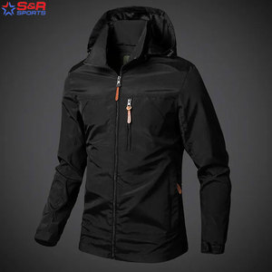 High Quality Winter Waterproof Breathable Windproof Outdoor Men's <b>Windbreaker</b> Jacket with Stand Collar Custom Fit - Product Image 3