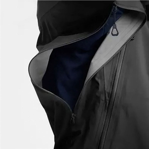Veste de pluie imperméable légère pour homme, coupe-vent à capuche pour la randonnée en automne et en hiver, respirante et sans couture de haute qualité - Product Image 4