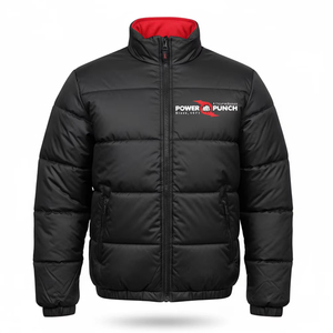 Chaqueta Acolchada Unisex con Cuello Alto, Cálida, Transpirable e Impermeable, con Cremallera, Resistente al Viento, con Impresión de Logotipo, Informal para Exteriores, Servicio OEM - Product Image 1