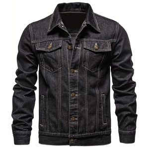 Veste en jean unisexe 2026 style vintage, décontractée, à capuche, hiver, logo frontal, prix raisonnables - Product Image 1