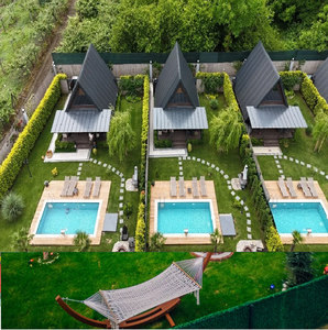 Marco de Madera Triangular Moderno con 2 Años de Garantía WH-1018 para Bungalow, Villa, Cocina, Baño, Hotel, Sala de Estar, Dormitorio, Oficina, Edificio - Product Image 2