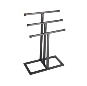 Rustic Iron <b>Towel</b> Rack Brings Vintage Charm Farmhouse <b>Bathrooms</b> Providing Practical Hanging <b>Storage</b> - Product Image 2
