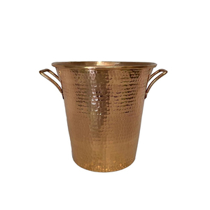 Cubo de hielo de lujo hecho a mano para vino y bebidas, enfriador grande de metal y madera para bares, cubos de vino hechos a mano - Product Image 6