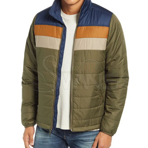 Chaqueta Acolchada Profesional para Hombre, Corte Ajustado, Informal, de Algodón, para Invierno, Opciones de Lona Personalizables, Estilo Urbano, Letras de Cuero - Product Image 2