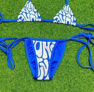 00% High Quality Customizable Bikini Set 2-Piece Swim and Beach Wear Front-Tie Design OEM Manufacturer Service - Product Image 4