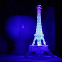 Décorations de fête de mariage de tour Eiffel en acrylique de style de mode de Paris