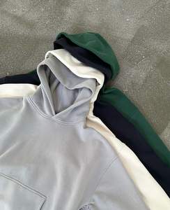 Sweat-shirt respirant en tricot lourd avec un t-shirt formel surdimensionné vintage pour homme en coton - Product Image 5