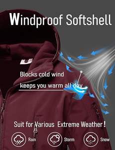 Veste d'hiver à coque souple doublée de polaire de performance pour hommes, 7 poches, résistante à l'eau, pour la moto et la course automobile - Product Image 5