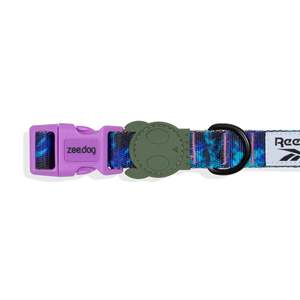 Collier de luxe Reebok Trekk pour chien et chat, à libération rapide, rembourré, en alliage et plastique, imprimé animalier moderne avec lumières - Product Image 6
