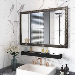 Specchio decorativo a parete moderno 32X24 MDF incorniciato specchio Vanity per il bagno della camera da letto-per la decorazione domestica - Product Image 5