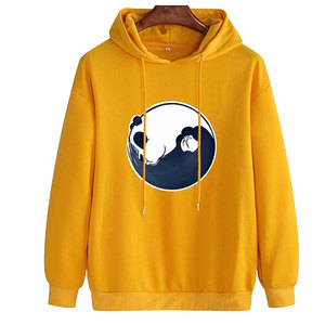 Sudadera con capucha de algodón de gran tamaño personalizada para hombre al por mayor temporada de otoño patrón sólido opciones de tallas grandes bajo MOQ OEM liso teñido - Product Image 1