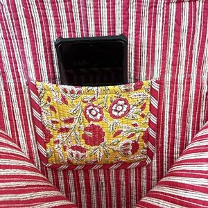 Sac fourre-tout en coton matelassé fait à la main pour femmes léger lavable élégant tissu durable avec motif imprimé Vintage sac à bandoulière - Product Image 3