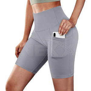 Shorts de yoga robustes de nouveau style pour femmes Shorts pour femmes en matériau durable pour femmes Shorts de yoga Offre Spéciale avec poche pour téléphone - Product Image 2