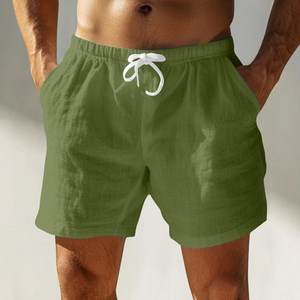 Pantalones cortos de verano para hombre, pantalones cortos de gimnasio por encima de la rodilla, pantalones cortos informales con bolsillos - Product Image 5