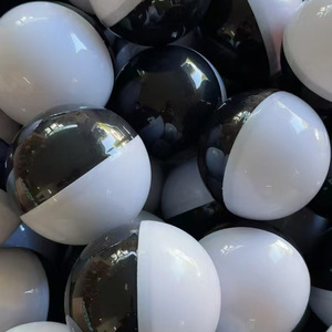 75Mm/100Mm Màu Đen Rỗng Viên Nang Bóng Xoắn Trứng Bóng Mù Hộp Đồ Chơi Xổ Số Rơm Cho Máy - Product Image 1