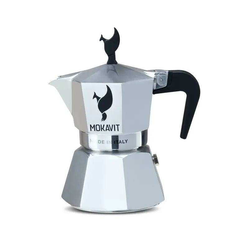 Classic Coffee Moka Pot Aluminum Espresso Coffee Maker Plastic Handle 3 Cups Heat Resistant Kitchen Tools Accessories