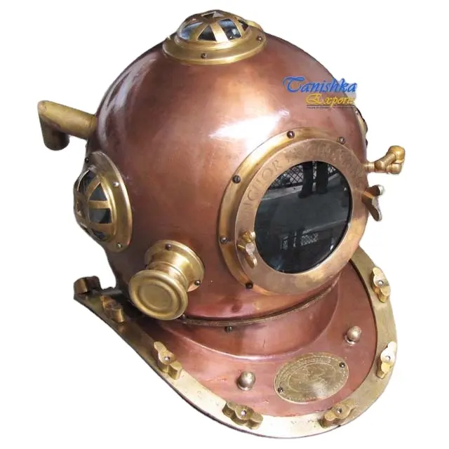 航海海事ダイビングアンカーエンジニアリングヘルメットメタルメイド深海スキューバメタルクラフト米国海軍マークVスキューバダイバーヘルメット