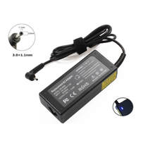 Chargeur de batterie pour ordinateur portable 19V 3.42A 65W pour Acer ChromeBook C720 C720P Adaptateur secteur Cordon d'alimentation Connecteur Taille 3.0x1.1mm