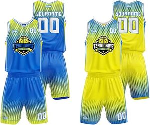 Camisetas de baloncesto reversibles personalizables directo de fábrica al por mayor, poliéster, logotipo impreso, uniforme de alta calidad, ropa deportiva - Product Image 5