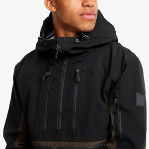 Chaqueta Cortavientos de Lona Impermeable y Anti-UV para Hombre, Ligera, con Cierre de Botones Cubiertos, Estilo Urbano, Venta al Por Mayor OEM - Product Image 5
