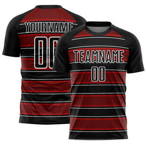 Maillot de football personnalisé unisexe le plus vendu uniformes de football à séchage rapide respirants pour adultes avec noms de joueurs numéros par sublimation - Product Image 5