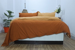 Venta al por mayor de lujo de doble Color Twin King <span class=keywords><strong>Size</strong></span> juego de cama de lujo de algodón funda de edredón de doble Color juego de edredón - Product Image 5