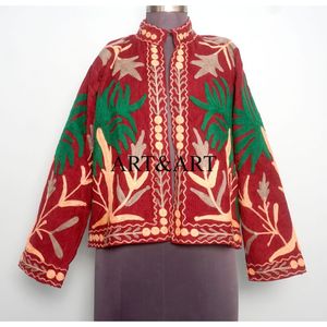 Chaqueta Acolchada Bordada Cotrise, Superventas, Ropa de Otoño Invierno para Mujer, Abrigo de Algodón Bohemio Hecho a Mano - Product Image 1